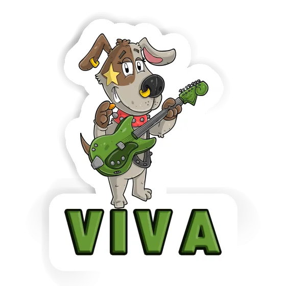 Viva Sticker Guitarist Notebook Image