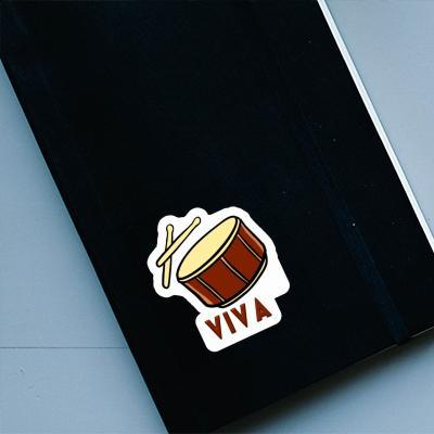 Viva Sticker Trommel Notebook Image