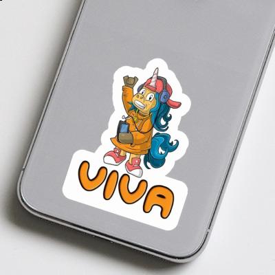 Sticker Viva Hip-Hop Unicorn Image