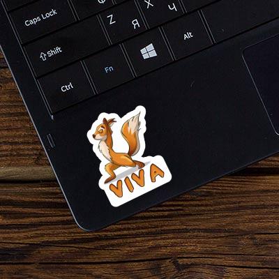 Yoga Squirrel Sticker Viva Notebook Image