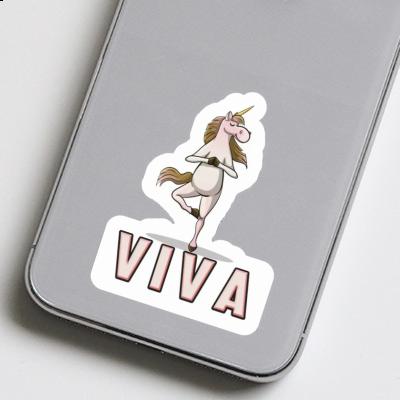 Yoga Unicorn Sticker Viva Notebook Image