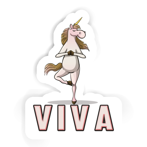 Yoga Unicorn Sticker Viva Laptop Image