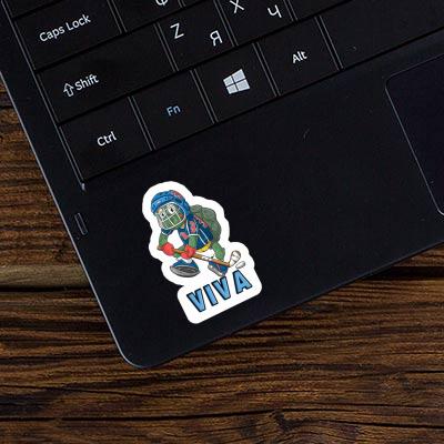 Viva Sticker Eishockeyspieler Laptop Image