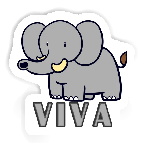 Sticker Viva Elephant Notebook Image