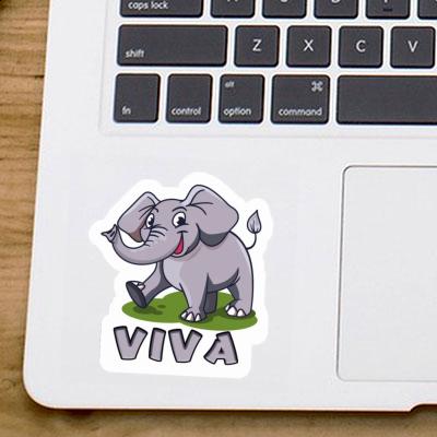 Éléphant Autocollant Viva Laptop Image