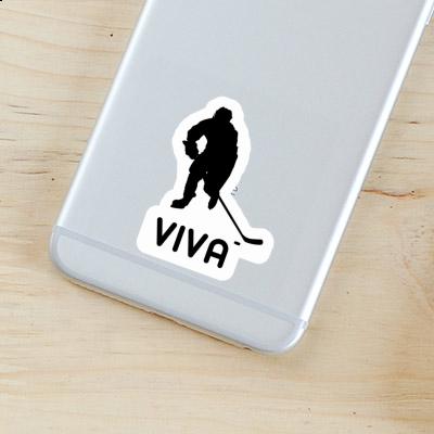 Sticker Hockey Player Viva Notebook Image