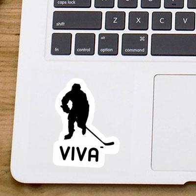 Sticker Hockey Player Viva Laptop Image