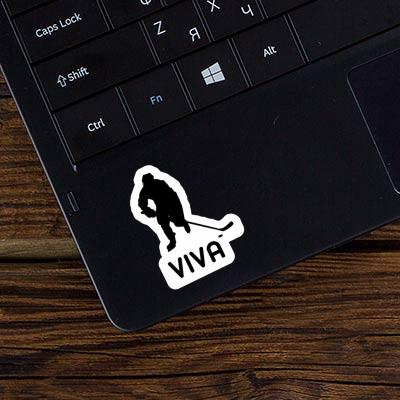 Sticker Hockey Player Viva Laptop Image