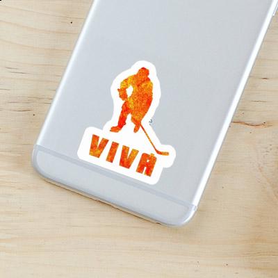 Sticker Viva Hockey Player Image