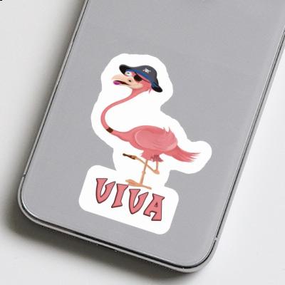 Sticker Flamingo Viva Laptop Image