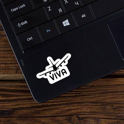 Viva Sticker Airplane Image