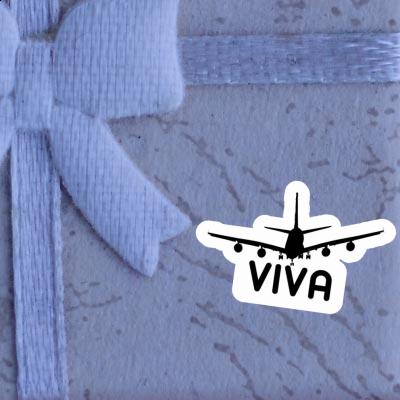 Viva Sticker Airplane Laptop Image