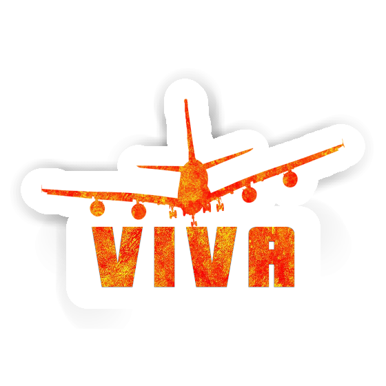 Sticker Viva Airplane Gift package Image