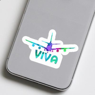 Aufkleber Viva Flugzeug Notebook Image