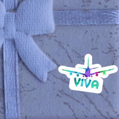 Sticker Viva Airplane Laptop Image