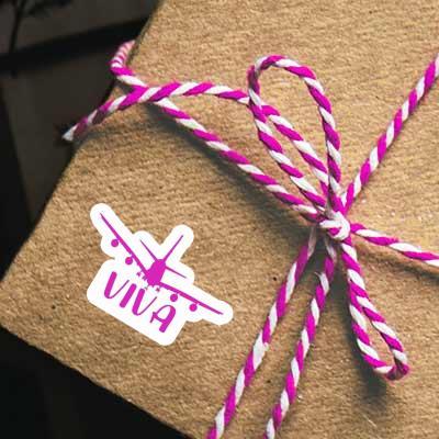 Sticker Airplane Viva Notebook Image