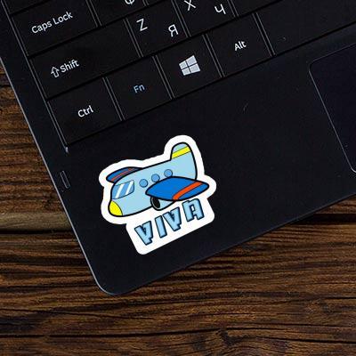 Sticker Airplane Viva Notebook Image