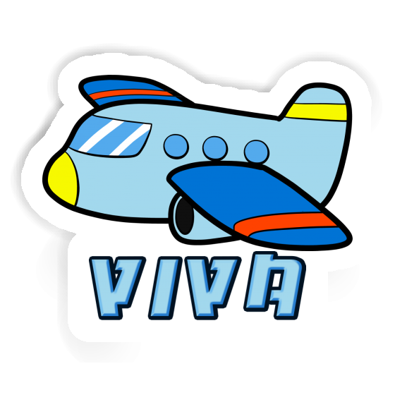 Sticker Airplane Viva Notebook Image