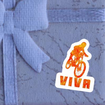 Freeride Biker Sticker Viva Notebook Image