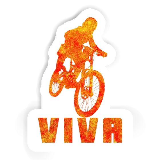 Freeride Biker Sticker Viva Laptop Image