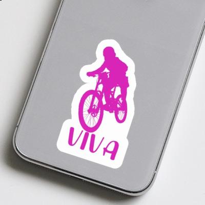 Sticker Viva Freeride Biker Laptop Image