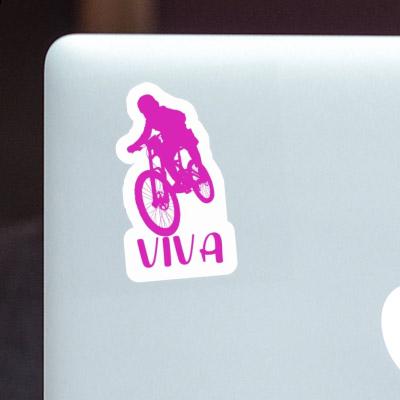 Sticker Viva Freeride Biker Notebook Image