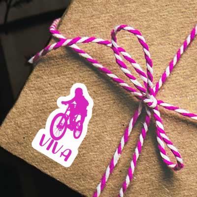 Sticker Viva Freeride Biker Notebook Image