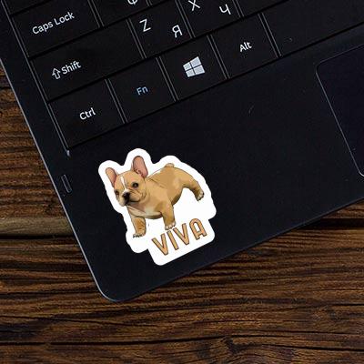 Sticker Viva French Bulldog Laptop Image