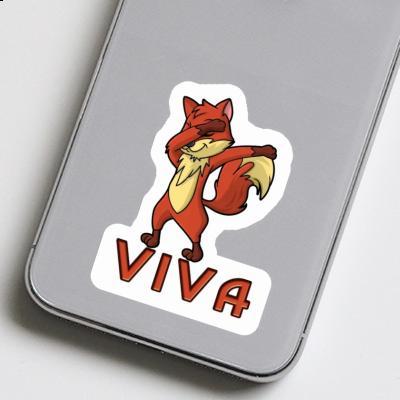 Viva Sticker Dabbing Fox Notebook Image