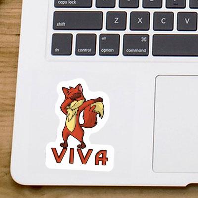 Viva Sticker Dabbing Fox Laptop Image