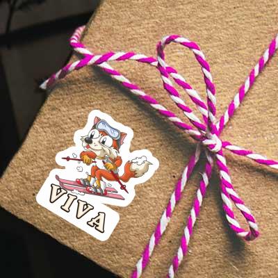 Viva Sticker Skier Image