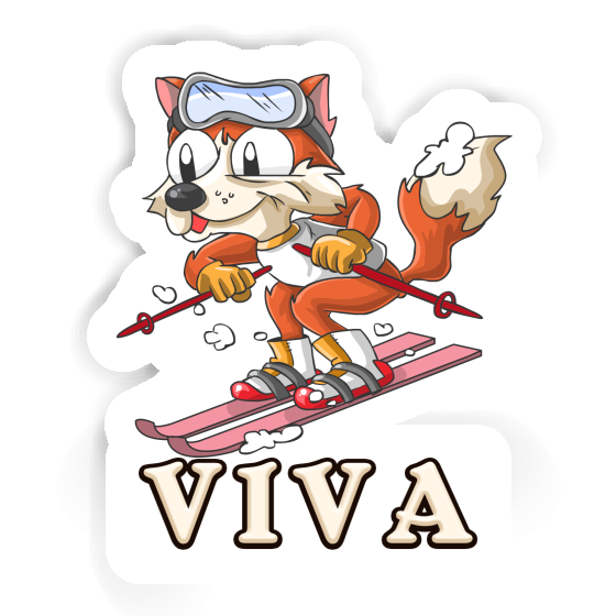 Viva Sticker Skier Laptop Image