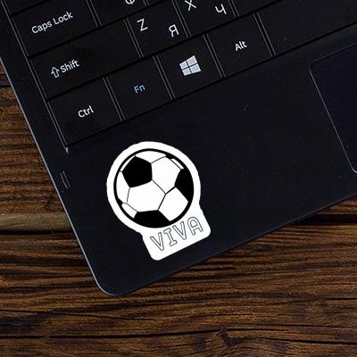 Sticker Viva Soccer Laptop Image