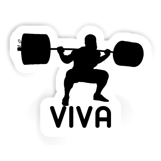 Viva Sticker Weightlifter Notebook Image