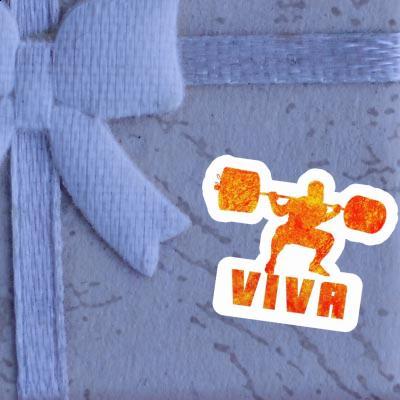 Sticker Viva Weightlifter Notebook Image