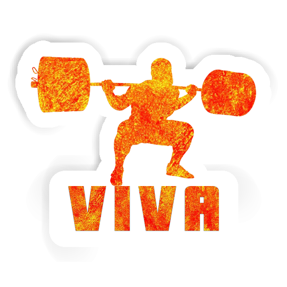 Sticker Viva Weightlifter Laptop Image