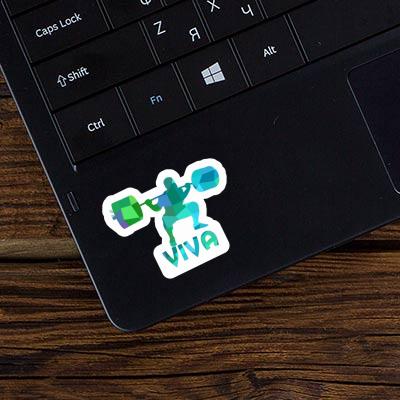 Viva Sticker Weightlifter Laptop Image