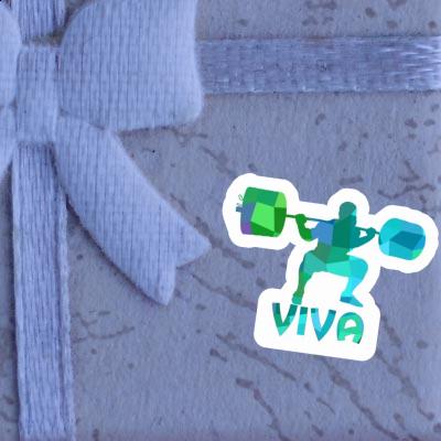 Viva Sticker Weightlifter Notebook Image