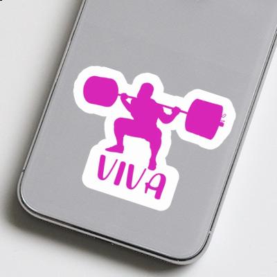 Viva Sticker Weightlifter Laptop Image