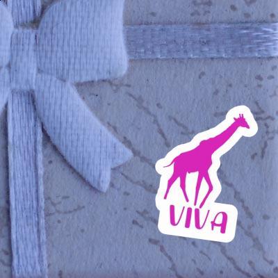 Sticker Giraffe Viva Image