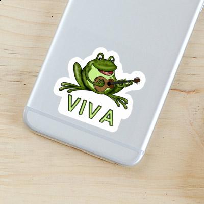 Aufkleber Viva Gitarrenfrosch Notebook Image