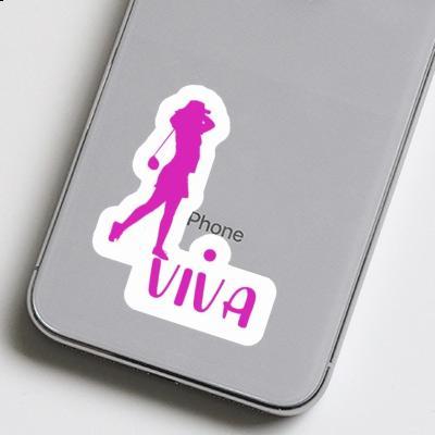 Viva Sticker Golfer Notebook Image