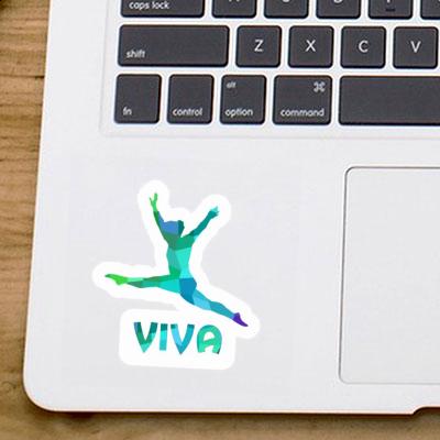 Gymnast Sticker Viva Laptop Image