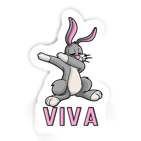 Sticker Dabbing Hare Viva Laptop Image