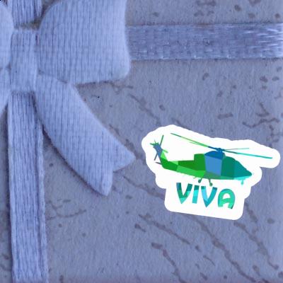 Sticker Viva Helicopter Image