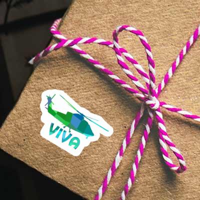 Sticker Viva Helicopter Image