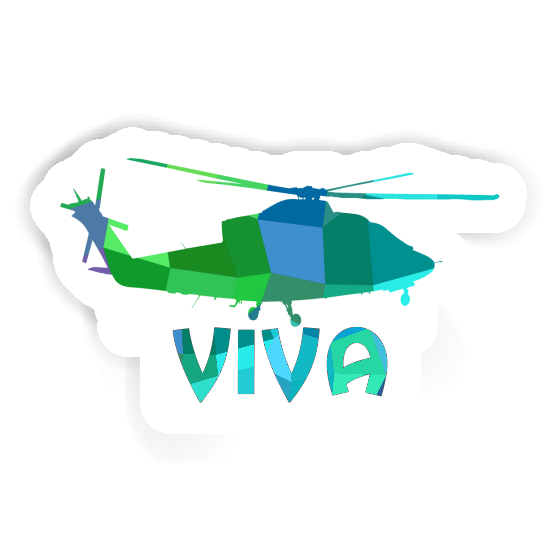 Sticker Viva Helicopter Laptop Image