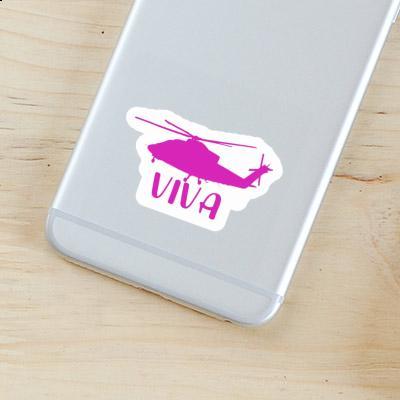 Sticker Viva Helicopter Image