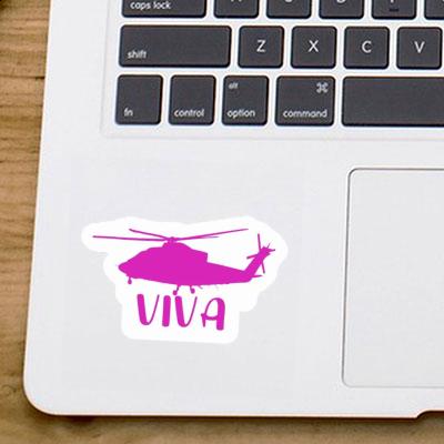 Sticker Viva Helicopter Image