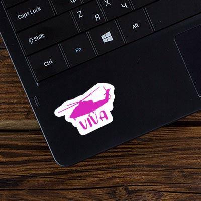 Sticker Viva Helicopter Laptop Image